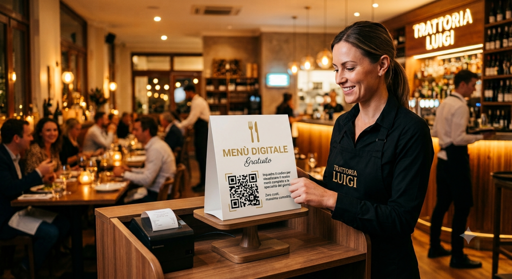 Come creare un menu digitale gratuito con QR code per il tuo ristorante